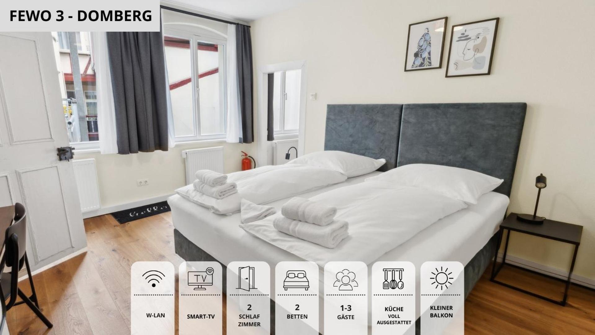 Neu Kapapart15 - 6 Schoene Fewos Mit Einbaukueche, Bad Und Balkon In Der Altstadt Auf Bambergs Insel Luaran gambar